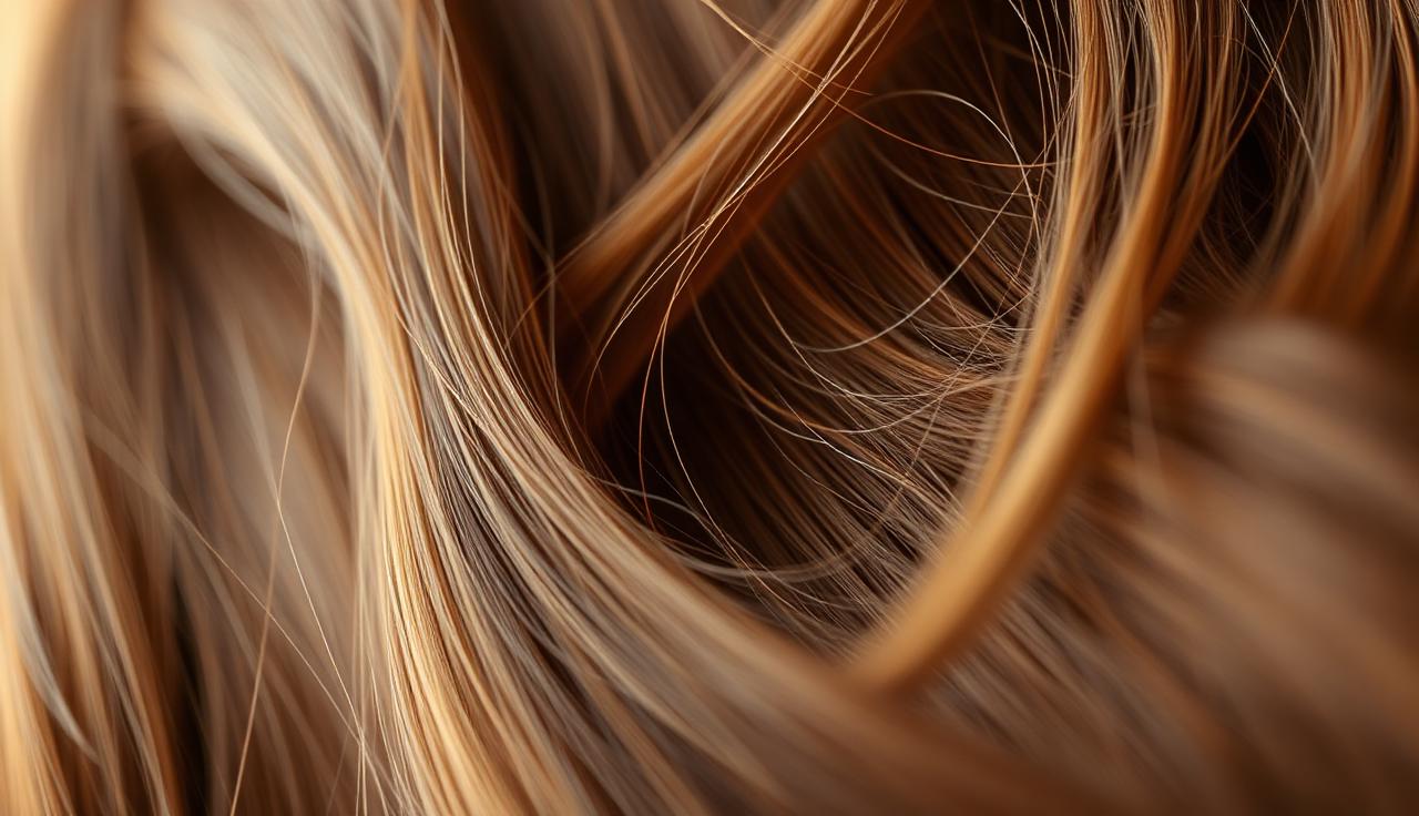 Close-up of luxury hair texture